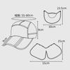 Gorra de Pesca de Secado Rápido con Protección UV Sombrero para el Sol de Verano Unisex Sombrero para el Sol Desmontable Transpirable Sombrero para el Sol