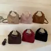 Bolsa Transversal 2026 Outono Nova Moda Simples Elegante Bolsa de Mão Suede de Alto Valor para Mulheres
