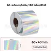 Etiqueta adhesiva térmica láser de venta al por mayor transfronteriza redonda cuadrada imprimible impermeable etiqueta adhesiva térmica adhesivo