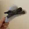 Pinza para el Pelo de Felpa con Lazo para Otoño e Invierno para Mujer, Pinza de Tiburón Grande Pinza para el Pelo de Felpa para Recogido en la Parte Posterior de la Cabeza