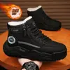 Comercio exterior de dropshipping botas de nieve para hombre 2026 invierno cálidas, anticongelantes, forradas de felpa, zapatos de algodón gruesos para hombre, impermeables, zapatos de algodón de suela gruesa
