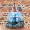 Bolso Estilo Pintura al Óleo de Van Gogh, Capacidad Extra Grande, Bolsa de Compras Plegable, Bolsa de Dibujos Animados Ecológica para Supermercado, Bolsa para la Compra, Bolsa de Almacenamiento