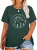 Talla EU Algodón TMKShop Edición Limitada Top para Mujer Lindo Patrón Retro Camiseta Amanecer Profundo