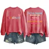 A LA PERSONA DETRÁS de Amazon eBay Sitio Independiente Moda Casual Sudadera de Doble Cara para Mujer Otoño Invierno
