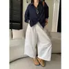 Camisa de Manga Larga de Algodón Holgada con Cuello Campana a Rayas de Bloques de Color Retro de Alta Inteligencia Estilo Nuevo Primavera Temprana Sinan Sn8627