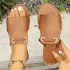Sandalias Planas de Verano 2026 Nuevas de Comercio Exterior Tallas Grandes para Mujer Casual Cómodas Simples Modernas Slip-On