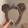 Diadema para lavarse la cara, banda para el cabello para maquillaje y mascarillas faciales, diseño antideslizante, diadema de dibujos animados, accesorio para la cabeza elegante y lindo
