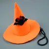 Sombrero de Bruja para Mascota de Halloween Transfronterizo Tela No Tejida Creativo Novedoso Sombrero para Perro Sombrero Decorativo de Mascota para Halloween
