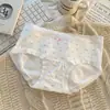 Pantaletas de Algodón Puro Transpirables de Verano para Niñas 10A, Tiro Extendido, Sin Borde Enrollable, Sin Costuras, Cintura Media, Triángulo para Mujer, Venta al por Mayor