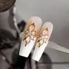 YITU Figura de Formiga Flor de Cinco Pétalas Flor Líquida Adesivo para Nail Art Gelatinoso Estereoscópico Marrom Decalque Decorativo para Unhas YT3943