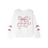 Princesa Yuanyuan 2026 Verão Novo Estilo Meninas Manga Curta Patchwork Laço Proteção Solar Camiseta Infantil Camisa de Ar Condicionado Cobertura