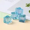 Cubos de Gelo Luminosos de Acrílico Cubos de Gelo Coloridos Artificiais Estéreo Venda por Atacado Microscópicos Props DIY Acessórios para Joias Artesanais