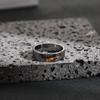 Anillo Retro "Marca de Luz" Nocturna Personalidad Masculina Anillo de Mano de Moda Anillo de Boca de Vida Simple Anillo de Grieta Hombres