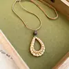 Collar tejido de ratán estilo vacación en la playa para mujer, cadena versátil para suéter de moda bohemia, accesorio de diseño de nicho