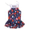 Ropa Nueva para Perro Vestido de Tirantes Estampado Bichón Teddy Suministro Directo de Fábrica Primavera y Verano Mascota Gato Estilo Princesa
