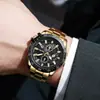 Nuevo Reloj de Moda para Hombre de Tres Ojos con Calendario, Tendencia de Venta Caliente, Correa de Cuero, Venta al por Mayor y Dropshipping del Fabricante, Esfera Grande