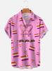 Camisa de manga curta estilo europeu e americano com estampa animal para o verão de 2024 Nova moda camisa masculina cardigã casual digital 3D