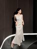 Vestido de noche para mujer, ligero, de lujo, de nicho, de alta gama, para banquetes, de alta gama, que se suele usar, elegante vestido de cumpleaños francés.