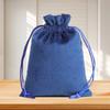 Bolsa de franela negra con cordón en la cintura para empaquetar joyas, bolsa de almacenamiento a prueba de polvo para joyas de franela, venta al por mayor