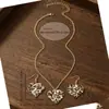 Pendientes y Anillo de Moda con Diseño Circular, Estilo Ins Retro Geométrico Estampado de Leopardo, Pendientes y Anillo de Moda Transfronterizos Europeos y Americanos para Mujer