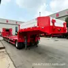 Semirremolque de gancho de exportación, vehículo de transporte de artículos grandes con gancho de 8 ejes, vehículo de transporte de equipos de artículos grandes de plataforma baja