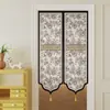 Cortina de Puerta con Borlas Estilo Americano, Cortina Divisoria, Media Cortina de Entrada de Gama Alta, Cortina de Privacidad para Dormitorio, Cortina para Baño del Hogar