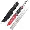 Cuchillo Tethered Csgo Cuchillo Militar de Alta Dureza para Exteriores Acero Inoxidable Cuchillo Recto Pequeño Cuchillo de Pierna para Buceo Supervivencia en la Naturaleza Defensa Personal