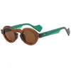 2025 Nuevas Gafas de Sol Redondas Personalizadas Europeas y Americanas Estilo Punk Gafas de Sol de Marco Pequeño Tendencia Transfronteriza Versátiles para Hombres y Mujeres