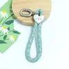 Huayang Cordón de Teléfono Tejido Floral Llavero Correa de Mano Anti-Pérdida Cadena de Teléfono Cuerda de Poliéster DIY Colgante Cruzado