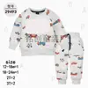 Sudadera de Otoño Nueva de Cuello Redondo Transfronteriza Material Ropa para Bebés y Niños Traje de Dos Piezas Traje Deportivo Casual [Mayoreo]