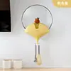 Soporte para Tapa de Olla, Estante de Almacenamiento de Tapa de Olla Montado en Pared sin Taladro, Soporte para Tabla de Cortar Doméstico, Soporte para Tapa de Olla