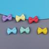 Mini pajarita de color caramelo con cara sonriente, doble C, accesorios de resina, pegamento en crema, funda para teléfono, pinza para el pelo, flequillo, material