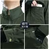 Conjunto de Ropa de Trabajo para Hombre, Estilo Otoño e Invierno, Engrosado, Pieza Única/Conjunto, Soldador de Obra, Fábrica de Reparación de Automóviles, Ropa de Trabajo de Protección Laboral