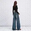 Jeans Rectos Lavados Vintage Desgastados Bigote Azul Claro Transfronterizos para Mujer, Nuevo Estilo Principios de Otoño 2026, Corte Delgado para Figuras Petite