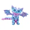 Juguetes al por mayor del mercado nocturno Figuras de gatitos lindos impresas en 3D Artículos de decoración populares transfronterizos Figuras de animales de juguete realistas