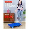 Carrito pequeño plegable carrito de carga ligero carrito de mano para el hogar carrito de transporte remolque carrito plano portátil carrito de mano