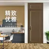 Venta al por mayor del fabricante Puerta de resina WPC para interiores Puerta compuesta de aluminio y madera Puerta de dormitorio SPC silenciosa Accesible Lujo Simple Plana