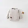 Jaqueta de Algodão Infantil Top 100g Base Acolchoada Bebê Criança Pequena Outono Inverno Manga Longa Casaco de Algodão Espessado Top Quente para Bebê