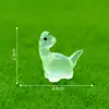 Nuevo producto transfronterizo: Figuras de dinosaurio Tiranosaurio Rex y Estegosaurio que brillan en la oscuridad, miniaturas de animales lindos, accesorios decorativos DIY, adornos para paisajes en miniatura