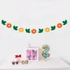 Nueva Bandera de Arrastre de Margaritas Pequeñas Estilo Coreano Mismo Estilo que Little Red Book Accesorios Decorativos de Pared de Fondo para Fiesta de Cumpleaños de Margaritas Pequeñas Flor de Arrastre