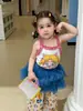 Weimu Roupas Infantis Meninas Camisola Verão Estilo Fino 2026 Roupa Casual Infantil Classe a Bebê Top Sem Manga