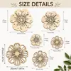 Novo produto transfronteiriço: Peças de madeira em formato floral cortadas a laser, artesanato em madeira DIY, peças de madeira ocas para adereços de fundo de fotografia