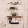 Estante de almacenamiento para tuberías de agua de Amazon, estilo industrial retro, creativo, para colgar en la pared.