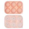 Molde de Gelo de Silicone para Cubos Redondos de Whiskey com Combinação de Formato Prisma Molde de Gelo de Silicone Doméstico