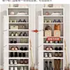 Gabinete de Zapatos Source para Entrada de Casa, Gabinete Pequeño Estrecho de Almacenamiento para Vestíbulo, Nuevo Modelo 2025, Apartamento Pequeño Simple, Multicapa a Prueba de Polvo