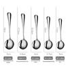 Série 1010 Talheres de Aço Inoxidável 304 Faca e Garfo para Bife Conjunto de Colheres Estilo Coreano Colher de Aço Inoxidável com Cabo Longo Colher de Café
