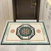 Alfombra de estilo chino para puerta de entrada, antideslizante, cortable, para sala de estar, pasillo y hogar