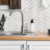 Azulejos de Piso Autoadhesivos Imitación Mosaico Metálico Exportados a Europa y Estados Unidos Pegatinas de Pared Compuestas Impermeables Baño Cocina Cristal