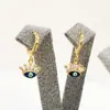 Arete de Ojo de Diablo Europeo y Americano Colgante de Borla de Pestaña Aretes Bohemios Joyería de Aretes para Mujer