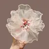 Colección Primavera 2026 Personalizada Scrunchie de Encaje Blanco Primer Amor Puro Estilo Coreano Suave Lazo Grande para el Cabello Accesorio para el Cabello